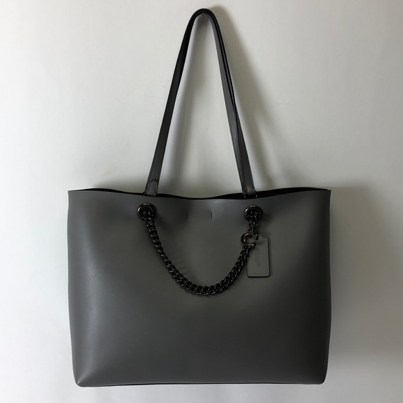 Coach Handbags - Coach Signature Chain C Tote Heather Grey 78218